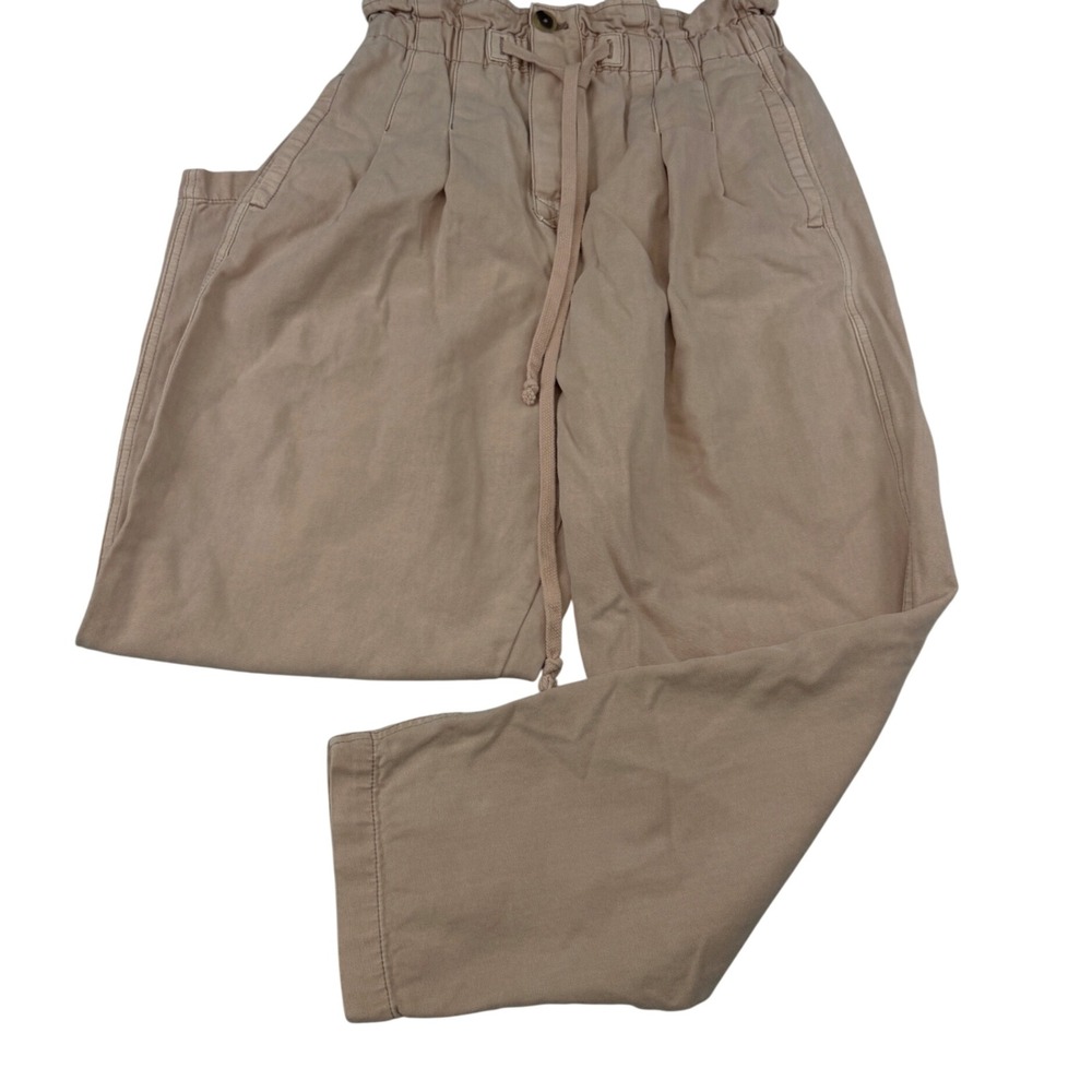 FREE PEOPLE High Waisted MARGATE Ankle Paper Bag TROUSER Pants Size 0